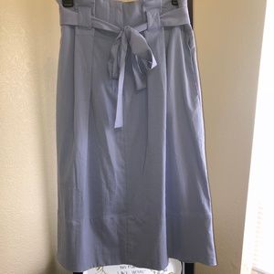 Belted Knee-Length Skirt